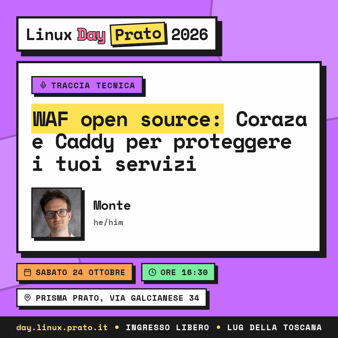 WAF open source: Coraza e Caddy per proteggere i tuoi servizi