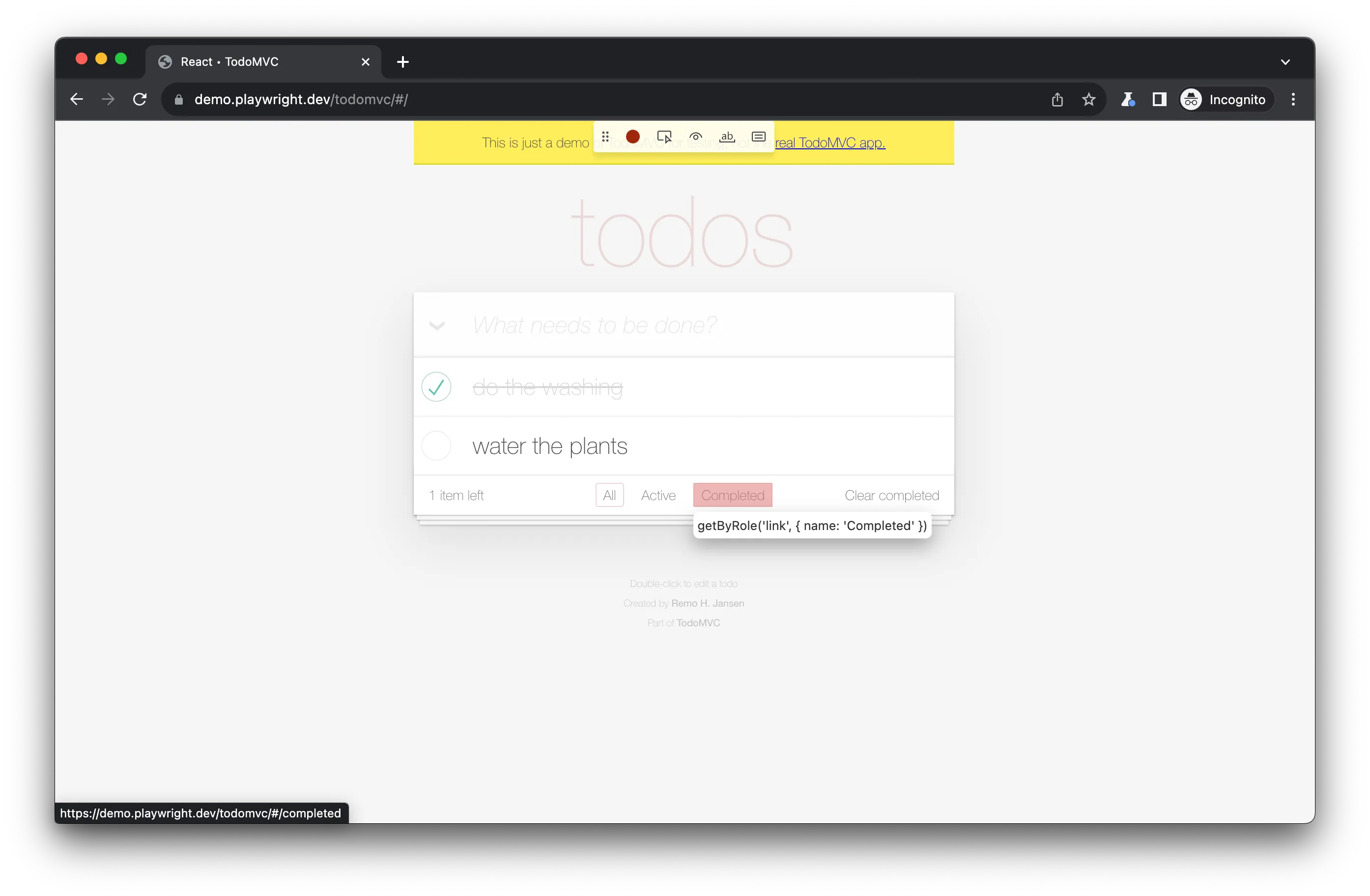 Playwright Codegen - Selector Picker