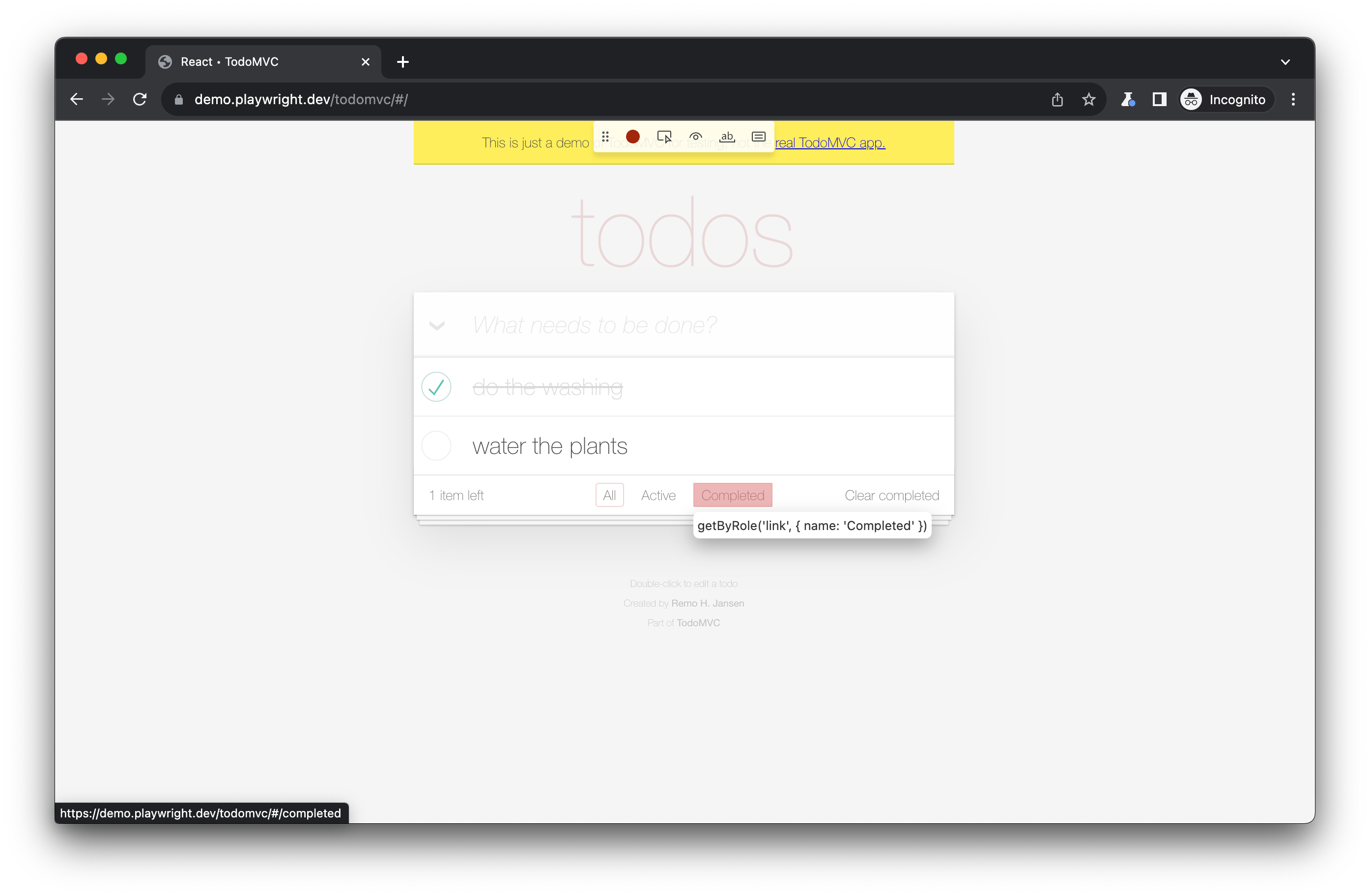 Playwright Codegen - Selector Picker
